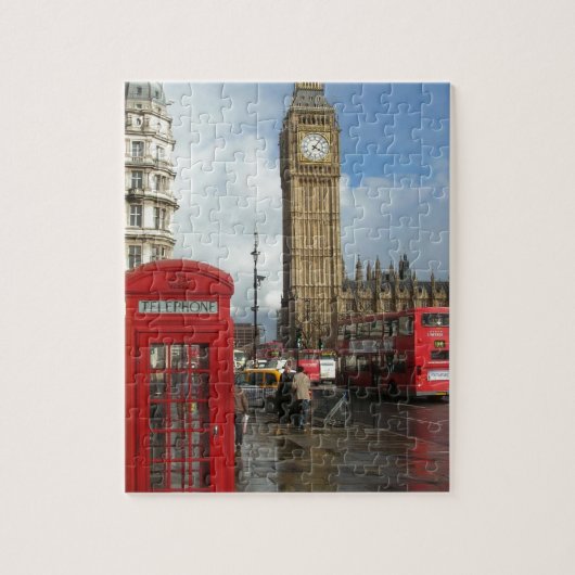 London Phone box & Big Ben (St.K.) Legpuzzel (Verticaal)
