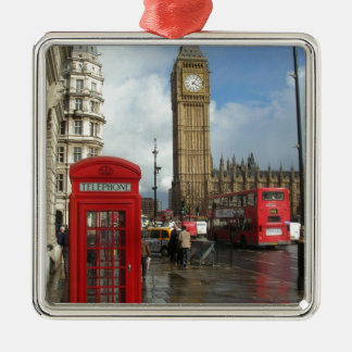 London Phone box & Big Ben (St.K.) Metalen Ornament