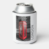 London Phone Box UK Retro Telefoon Blikjeskoeler (Blikje Achterkant)