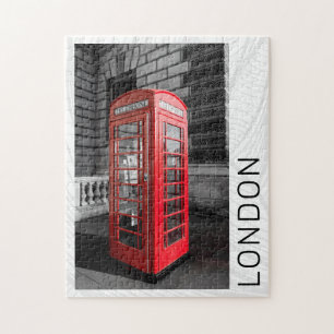 London Phone Box UK Retro Telefoon Legpuzzel