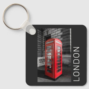 London  Phone Box UK Retro Telefoon Sleutelhanger