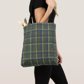 London Plaid Checked Navy blauw en groen Draagtas (Dichtbij)