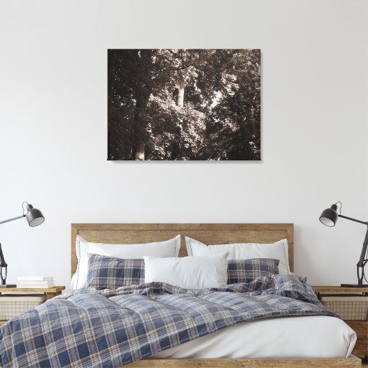 London Plane Trees Canvas Afdruk (Insitu (Slaapkamer))
