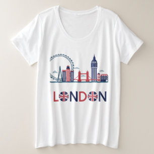London Plus Size Grote Maat T-shirt
