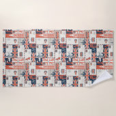 London Post Beach Towel Strandlaken (Voorkant)