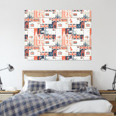 London Post Canvas Print (Insitu (Slaapkamer))