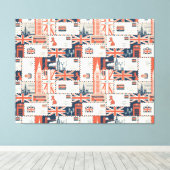 London Post Canvas Print (Insitu (Houten vloer))