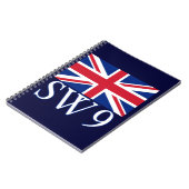 London Postcode SW9 met Union Jack Notitieboek (Linkerzijde)