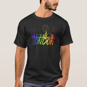 London Pride Skyline Pride Parade Londen T-shirt