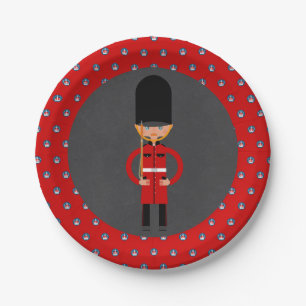 London Queen Guard Style Kids Birthday Party Papieren Bordje