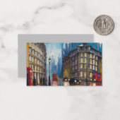 London Rain Notitiekaartje (Voorkant / Achterkant in situ)