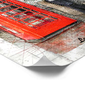 London Raining as usual Pencil Poster (Hoek)