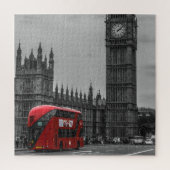 London Red Bus en Big Ben Art Travel Legpuzzel (Verticaal)