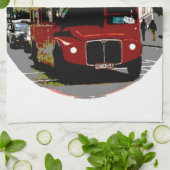 London Red Bus Routemaster Buses Theedoek (Gevouwen)