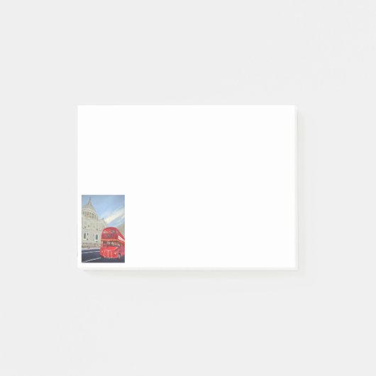 London Red Bus schrijft Post-it® Notes (Voorkant)