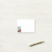 London Red Bus schrijft Post-it® Notes (Op bureau)