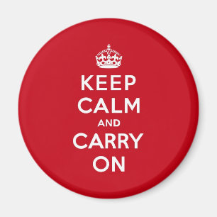 London Red Keep Calm en Carry on Magneet