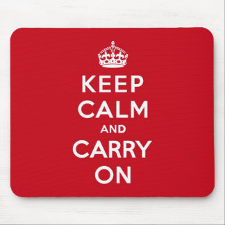 London Red Keep Calm en Carry on Muismat