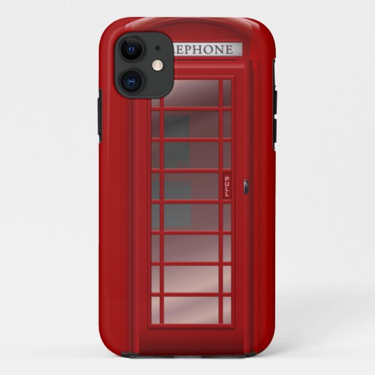 London Red Phone Booth Box Case-Mate iPhone Case (Achterkant)