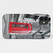 London Red Phone Booth iPhone 5 Coque (Dos (Horizontal))