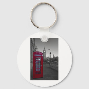 London Red Telefoon box Sleutelhanger