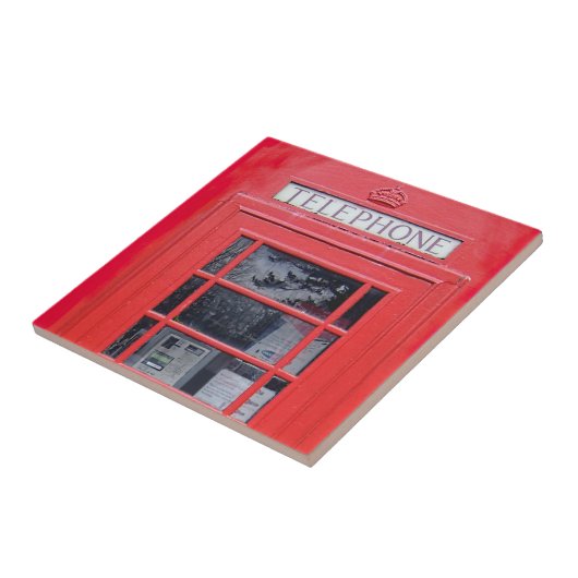 London Red Telephone Box Tegeltje (Zijkant)