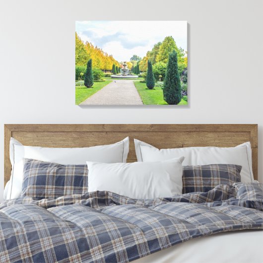 London Regent's Park uitzicht canvas print (Insitu (Slaapkamer))