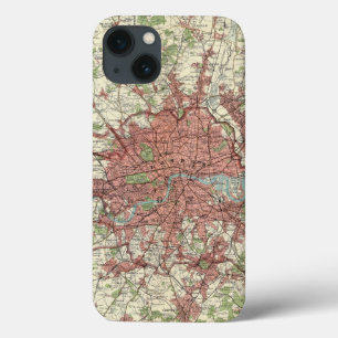 London Region Map iPhone 13 Hoesje