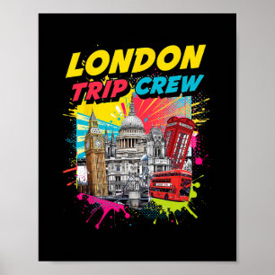 London Reis Crew Engeland Vakantie St Paul's Toren Poster