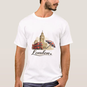 London Reis Grafische Heren T-Shirt
