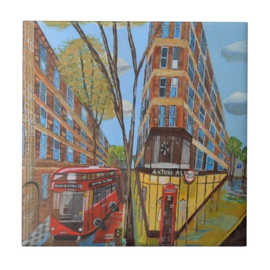 London Rosebery Avenue Tegel Tegeltje (Voorkant)