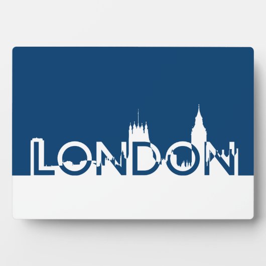 London silhouette fotoplaat (voorkant)