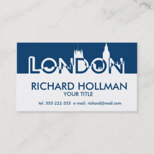 London silhouette visitekaartje