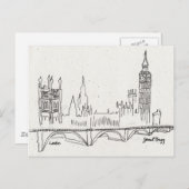 London Sketch Briefkaart (Voorkant / Achterkant)