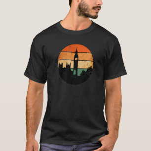 London Skyline Big Ben Palace van Westminster Abbe T-shirt