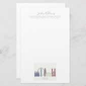 London Skyline Briefpapier (Voorkant / Achterkant)