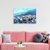 London Skyline Canvas Afdruk (Insitu (Woonkamer))