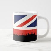 London Skyline | De Britse vlag Extra Grote Beker (Rechts)