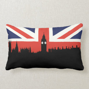 London Skyline   De Britse vlag Kussen