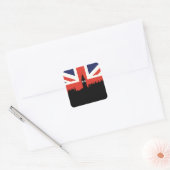 London Skyline | De Britse vlag Vierkante Sticker (Envelop)