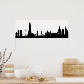 london skyline deco poster (Keuken)