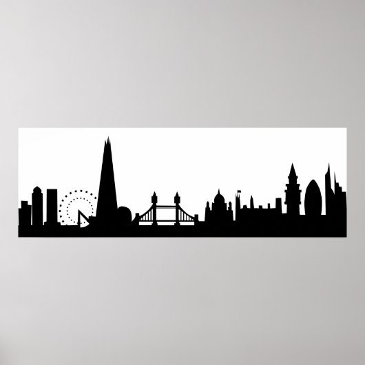 london skyline deco poster (Voorkant)