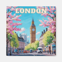 London Skyline Fridge Magnet – iconisch Brits souv Magneet
