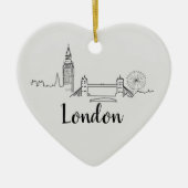 London Skyline Illustration British Ornament (Voorkant)