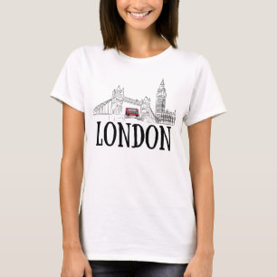 London Skyline/London Tourist Gift/London Hometown T-shirt