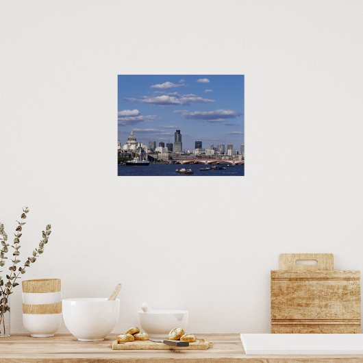 London Skyline Poster (Keuken)