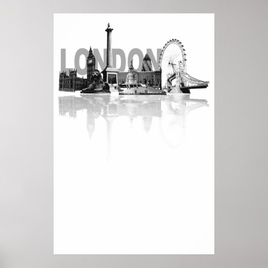 London Skyline Poster (Voorkant)