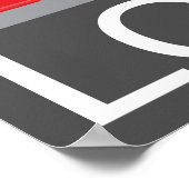 London skyline retro travel poster red bus (Coin)