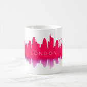 London Skyline Silhouette – Modern Red Koffiemok (Center)