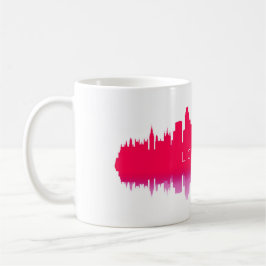 London Skyline Silhouette – Modern Red Koffiemok